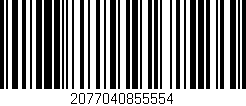Código de barras (EAN, GTIN, SKU, ISBN): '2077040855554'