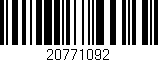 Código de barras (EAN, GTIN, SKU, ISBN): '20771092'