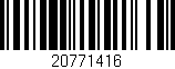 Código de barras (EAN, GTIN, SKU, ISBN): '20771416'