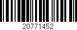 Código de barras (EAN, GTIN, SKU, ISBN): '20771452'