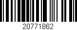 Código de barras (EAN, GTIN, SKU, ISBN): '20771862'