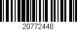 Código de barras (EAN, GTIN, SKU, ISBN): '20772446'