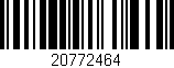 Código de barras (EAN, GTIN, SKU, ISBN): '20772464'