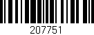 Código de barras (EAN, GTIN, SKU, ISBN): '207751'