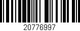 Código de barras (EAN, GTIN, SKU, ISBN): '20776997'