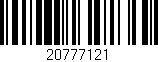 Código de barras (EAN, GTIN, SKU, ISBN): '20777121'
