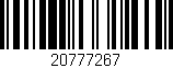 Código de barras (EAN, GTIN, SKU, ISBN): '20777267'