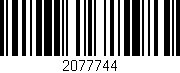 Código de barras (EAN, GTIN, SKU, ISBN): '2077744'