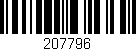 Código de barras (EAN, GTIN, SKU, ISBN): '207796'