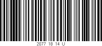 Código de barras (EAN, GTIN, SKU, ISBN): '2077_18_14_U'