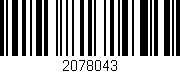Código de barras (EAN, GTIN, SKU, ISBN): '2078043'