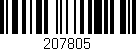 Código de barras (EAN, GTIN, SKU, ISBN): '207805'
