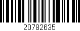 Código de barras (EAN, GTIN, SKU, ISBN): '20782635'