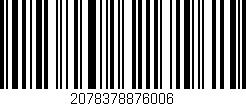 Código de barras (EAN, GTIN, SKU, ISBN): '2078378876006'