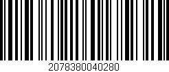 Código de barras (EAN, GTIN, SKU, ISBN): '2078380040280'