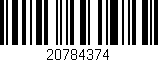 Código de barras (EAN, GTIN, SKU, ISBN): '20784374'