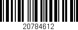 Código de barras (EAN, GTIN, SKU, ISBN): '20784612'