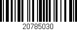 Código de barras (EAN, GTIN, SKU, ISBN): '20785030'