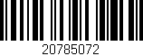 Código de barras (EAN, GTIN, SKU, ISBN): '20785072'