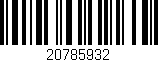 Código de barras (EAN, GTIN, SKU, ISBN): '20785932'