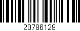 Código de barras (EAN, GTIN, SKU, ISBN): '20786129'