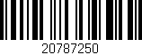 Código de barras (EAN, GTIN, SKU, ISBN): '20787250'