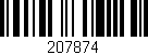 Código de barras (EAN, GTIN, SKU, ISBN): '207874'