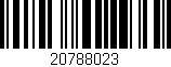 Código de barras (EAN, GTIN, SKU, ISBN): '20788023'