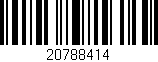 Código de barras (EAN, GTIN, SKU, ISBN): '20788414'