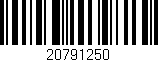 Código de barras (EAN, GTIN, SKU, ISBN): '20791250'