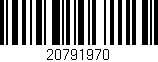 Código de barras (EAN, GTIN, SKU, ISBN): '20791970'