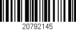 Código de barras (EAN, GTIN, SKU, ISBN): '20792145'