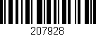 Código de barras (EAN, GTIN, SKU, ISBN): '207928'