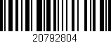 Código de barras (EAN, GTIN, SKU, ISBN): '20792804'
