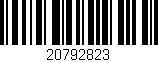 Código de barras (EAN, GTIN, SKU, ISBN): '20792823'