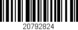 Código de barras (EAN, GTIN, SKU, ISBN): '20792824'
