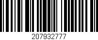 Código de barras (EAN, GTIN, SKU, ISBN): '207932777'
