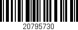 Código de barras (EAN, GTIN, SKU, ISBN): '20795730'