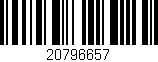 Código de barras (EAN, GTIN, SKU, ISBN): '20796657'