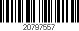 Código de barras (EAN, GTIN, SKU, ISBN): '20797557'