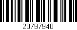 Código de barras (EAN, GTIN, SKU, ISBN): '20797940'