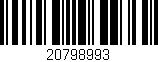 Código de barras (EAN, GTIN, SKU, ISBN): '20798993'