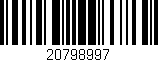 Código de barras (EAN, GTIN, SKU, ISBN): '20798997'