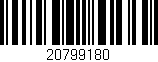 Código de barras (EAN, GTIN, SKU, ISBN): '20799180'