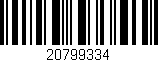 Código de barras (EAN, GTIN, SKU, ISBN): '20799334'