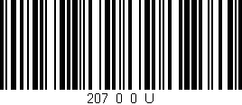 Código de barras (EAN, GTIN, SKU, ISBN): '207_0_0_U'