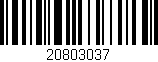 Código de barras (EAN, GTIN, SKU, ISBN): '20803037'