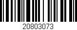 Código de barras (EAN, GTIN, SKU, ISBN): '20803073'