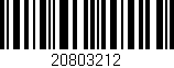 Código de barras (EAN, GTIN, SKU, ISBN): '20803212'