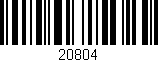 Código de barras (EAN, GTIN, SKU, ISBN): '20804'